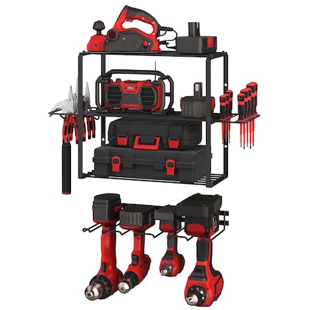 Stalwart 4-Tier Power Tool Organizer Shelving 75-TS2004